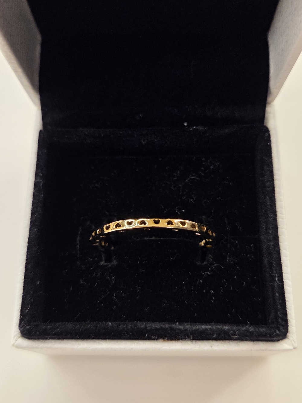 Signatute Hearts Of Pandora Gold Heart Cutout Stacking Ring